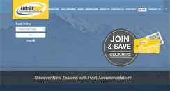 Desktop Screenshot of hostaccommodation.co.nz