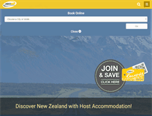 Tablet Screenshot of hostaccommodation.co.nz